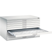 7200 Planschrank lichtgrau 10 Schubladen 135,0 x 96,0 x 76,0 cm